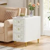 Store Tribesigns 3 - Drawer End Table, Modern Side Table With Shell - Decorated