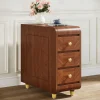 Cheap Tribesigns 3 - Drawer End Table, Small Classic Sofa Side table Bedside Table