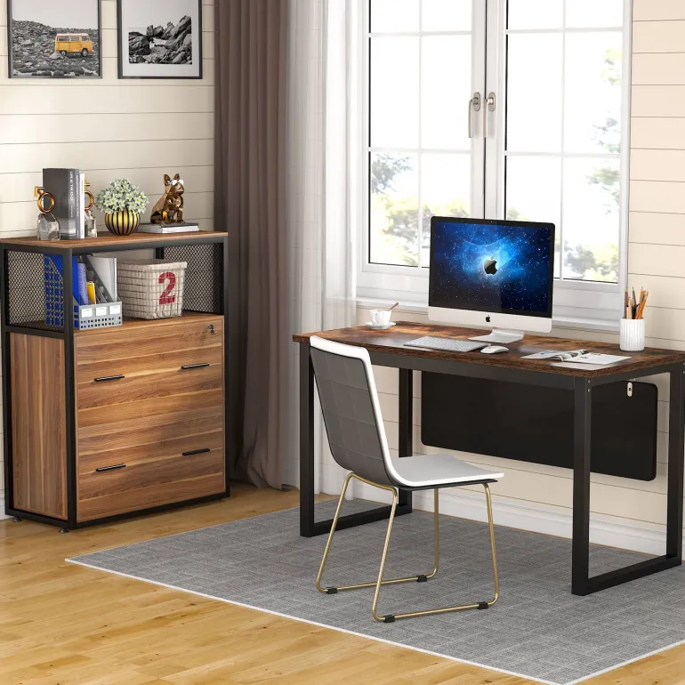 Discount Tribesigns 2 - Drawer File Cabinet, Letter/Legal / A4 Size Filing Cabinet with Lock