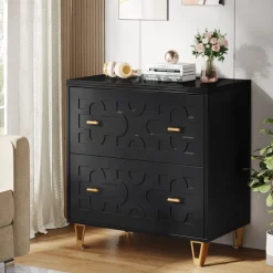 Hot Tribesigns 2 - Drawer File Cabinet, Modern Storage Filing Cabinet Printer Stand