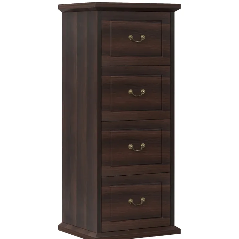 Fashion Tribesigns 4 - Drawer File Cabinet, Vertical Wood Filing Cabinet with Lock