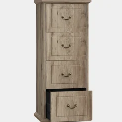 Fashion Tribesigns 4 - Drawer File Cabinet, Vertical Wood Filing Cabinet with Lock