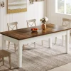 Outlet Tribesigns 62 - Inch Dining Table, Farmhouse Rectangular Kitchen Table for 4 - 6