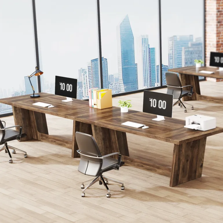 Shop Tribesigns 70.8 - Inch Executive Desk, Wood Study Computer Desk Writing Table