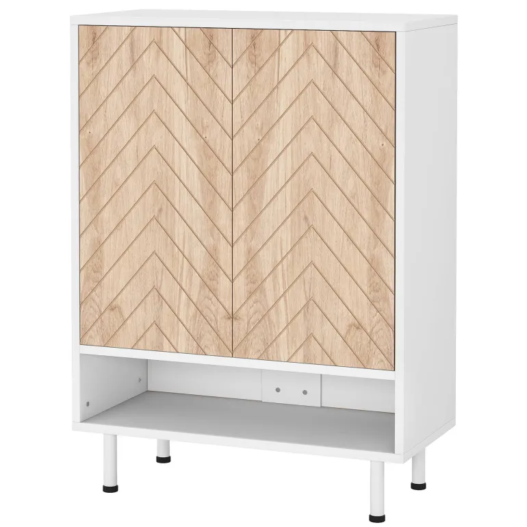 New Tribesigns 18 - Pair Shoe Cabinet, 6 - Tier Shoe Rack Organizer Cabinet with Door