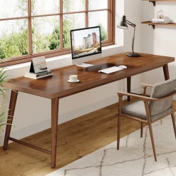 Sale Tribesigns 2 - Person Computer Desk, 78.7" Executive Desk Study Work Table