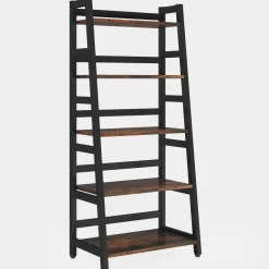 Best Sale Tribesigns 5 - Tier Bookshelf, Ladder Bookcase Etagere Storage Shelf