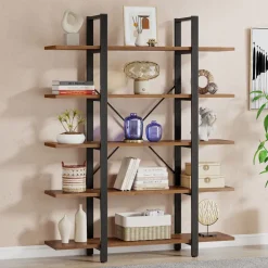 Flash Sale Tribesigns 5 - Tier Bookshelf, Open Etagere Bookcase Storage Display Rack