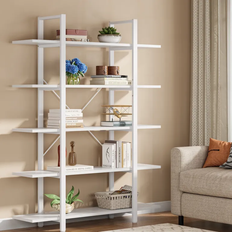 Flash Sale Tribesigns 5 - Tier Bookshelf, Open Etagere Bookcase Storage Display Rack