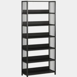 Sale Tribesigns 6 - Tier Bookshelf, Vintage Storage Display Rack With Open Shelves