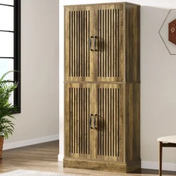 Fashion Tribesigns 6 - Tier Bookshelf, Wood Bookcase Storage Shelf Organizer Display Shelf