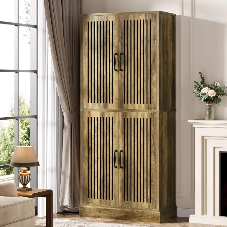Fashion Tribesigns 6 - Tier Bookshelf, Wood Bookcase Storage Shelf Organizer Display Shelf
