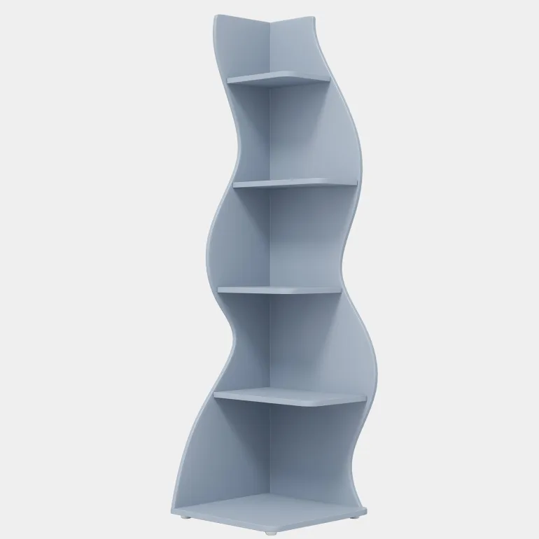 Best Sale Tribesigns 5 - Tier Corner Shelf, Modern Wall Corner Bookshelf Bookcase