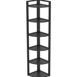 Sale Tribesigns 6 - Tier Corner Shelf, Small Corner Bookshelf Storage Rack
