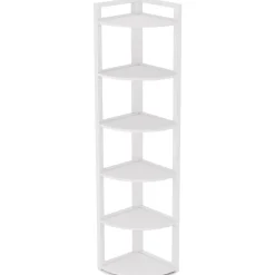 Sale Tribesigns 6 - Tier Corner Shelf, Small Corner Bookshelf Storage Rack