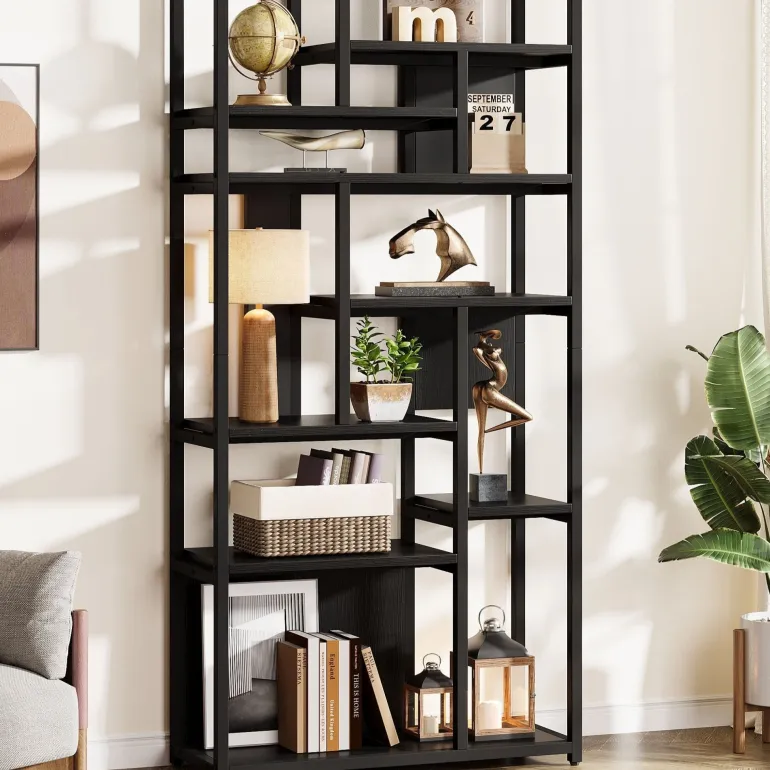 Best Sale Tribesigns 8 - Tier Etagere Bookshelf, 70.9" Freestanding Wood Bookcase