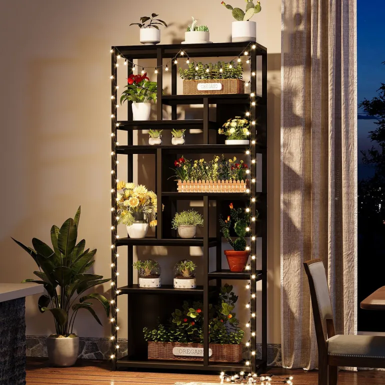 Fashion Tribesigns 7 - Tier Plant Stand, 70.9" Plant Shelf Etagere Display Rack