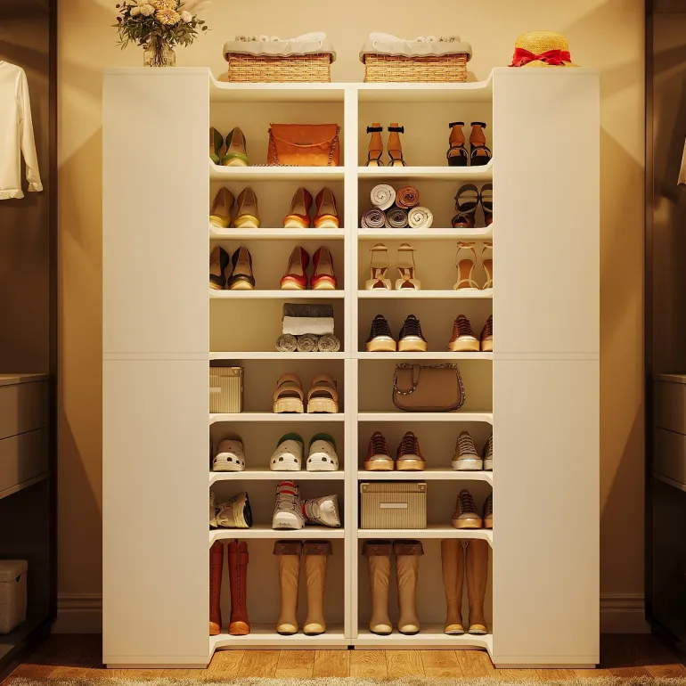 Online Tribesigns 9 - Tier Shoe Cabinet, 24 - 32 Pairs Freestanding Shoe Rack Shoe Organizer