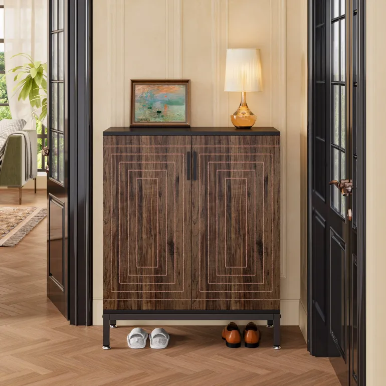 Online Tribesigns 5 - Tier Shoe Cabinet, 20 Pairs Entryway Shoe Racks Organizer with Shelves