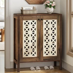 Cheap Tribesigns 5 - Tier Shoe Cabinet, 25 Pairs Freestanding Shoe Organizer with Adjustable Shelves