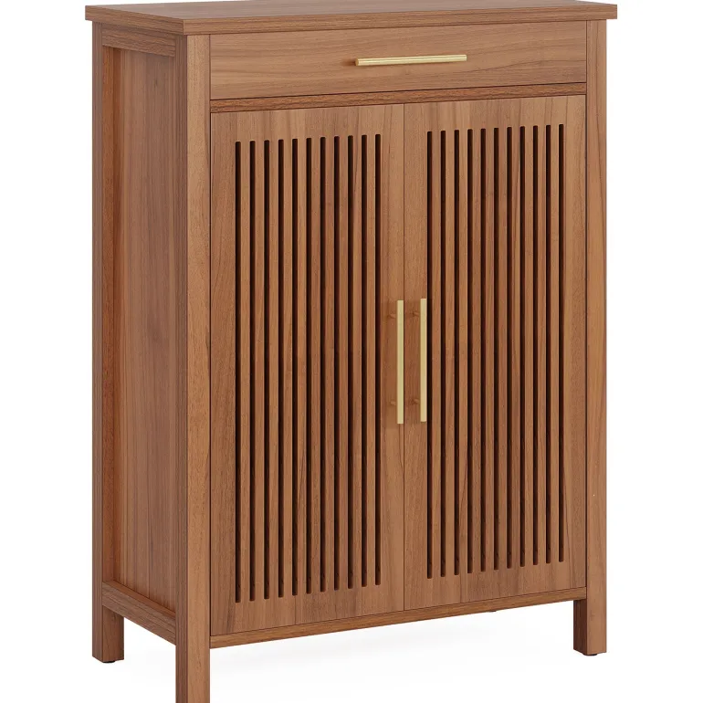 Fashion Tribesigns 5 - Tier Shoe Cabinet, Freestanding Shoe Rack Organizer with Adjustable Shelves