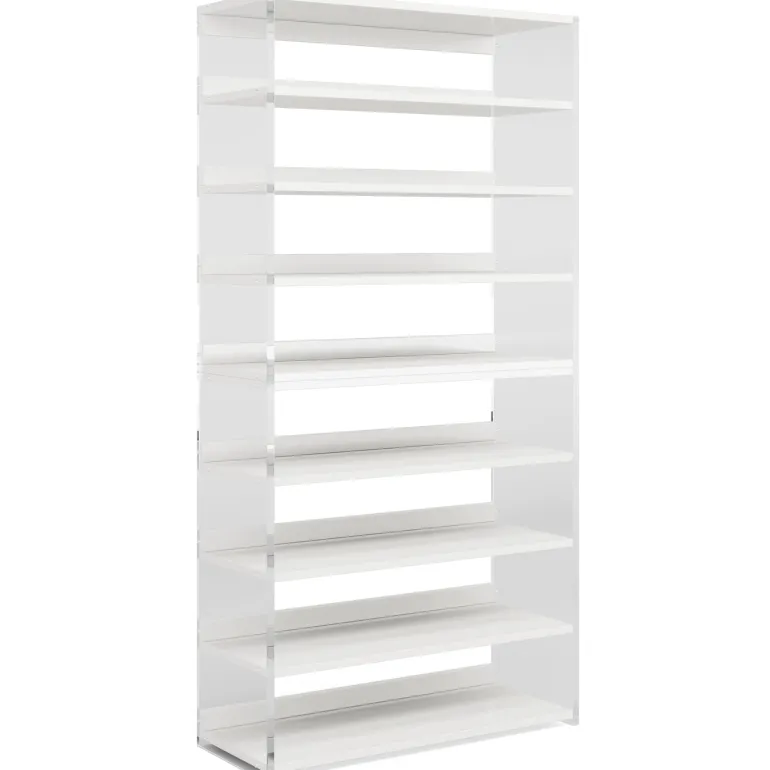 Discount Tribesigns 8 - Tier Shoe Rack, 32 Pair Modern Shoe Storage Cabinet
