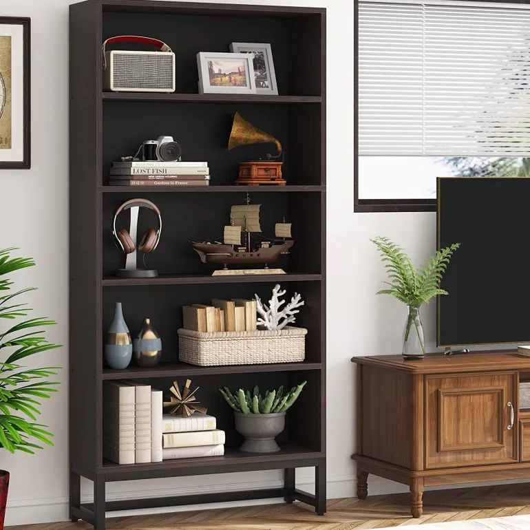 Sale Tribesigns 70.8" Bookcase, Large Bookshelf Organizer with 5 - Tier Storage Shelves