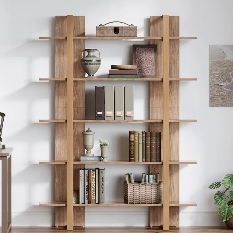 Cheap Tribesigns 70.8" Bookshelf, 5 - Tier Etagere Bookcase Display Shelf