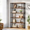 Online Tribesigns 67" Bookshelf, Display Rack Etagere Storage Shelving Unit