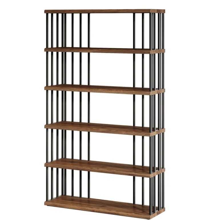 Online Tribesigns 67" Bookshelf, Display Rack Etagere Storage Shelving Unit