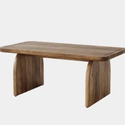 Discount Tribesigns 47" Coffee Table, Farmhouse Center Table Low Cocktail Tea Table