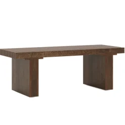 Cheap Tribesigns 47.2" Coffee Table, Wood Rectangle Center Table