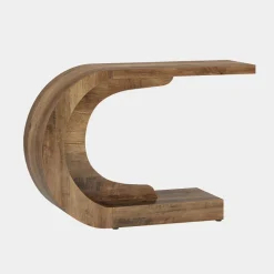 Cheap Tribesigns 43" Console Table, C - Shaped Modern Accent Table Hallway Table