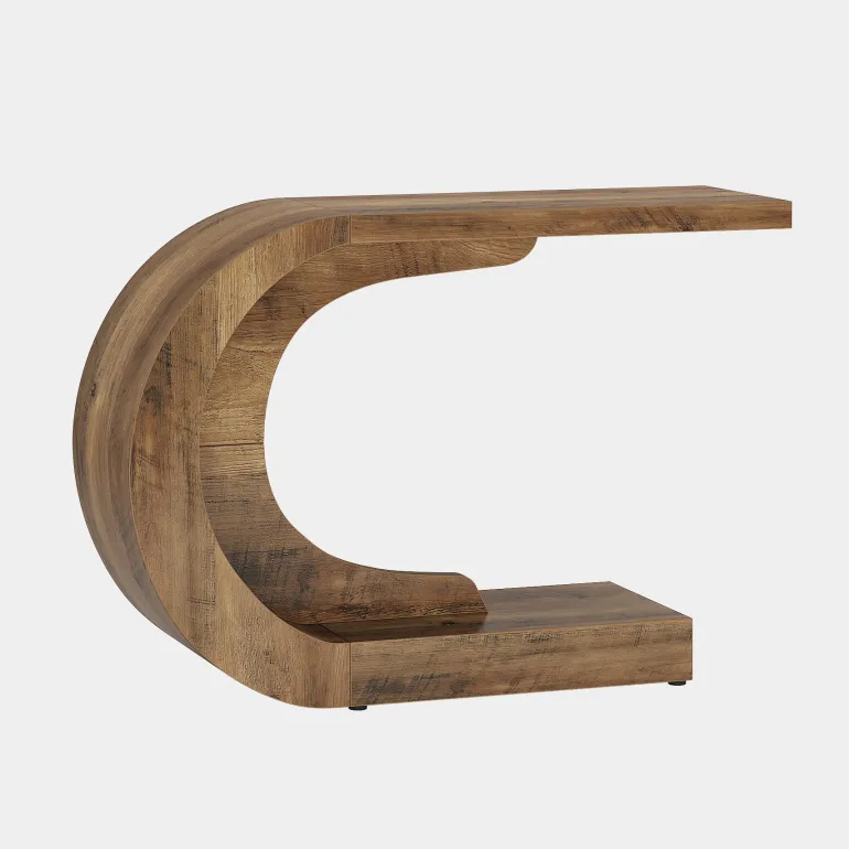 Cheap Tribesigns 43" Console Table, C - Shaped Modern Accent Table Hallway Table