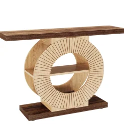 Clearance Tribesigns 39.3" Console Table, Elegant Wood Sofa Table Hallway Table