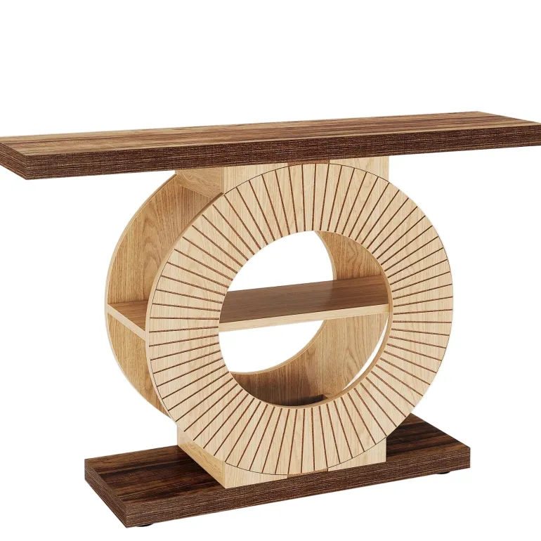 Clearance Tribesigns 39.3" Console Table, Elegant Wood Sofa Table Hallway Table