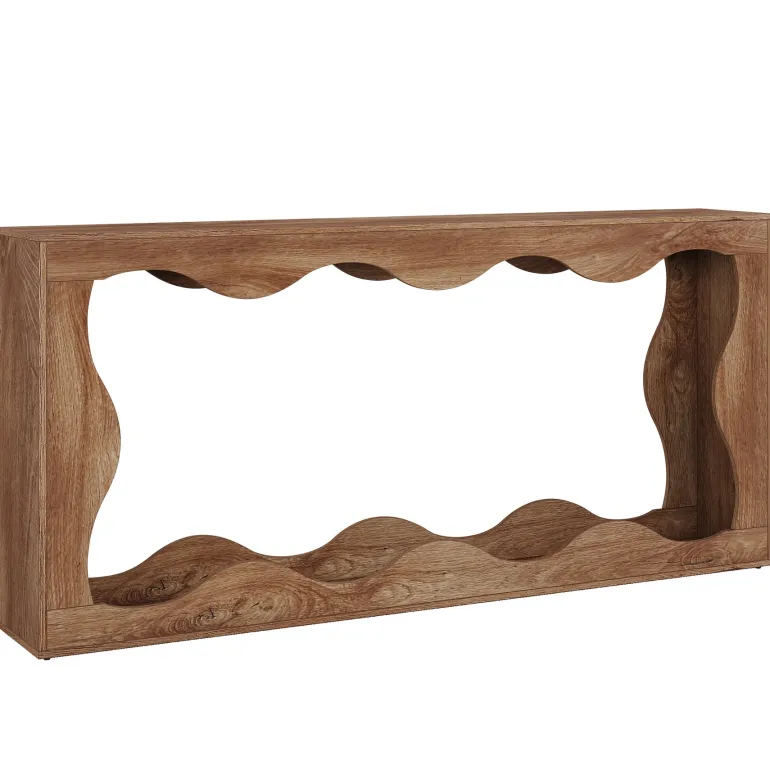 Clearance Tribesigns 63" Console Table, Farmhouse Entryway Table Couch Table Behind Sofa