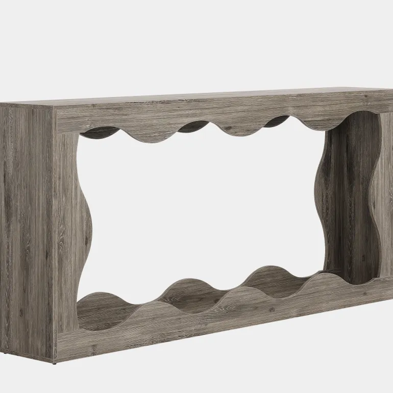 Clearance Tribesigns 63" Console Table, Farmhouse Entryway Table Couch Table Behind Sofa