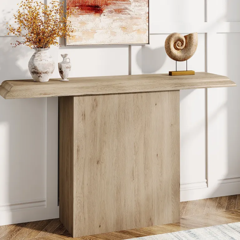 Cheap Tribesigns 41" Console Table, Farmhouse Wood Entryway Table Sofa Table