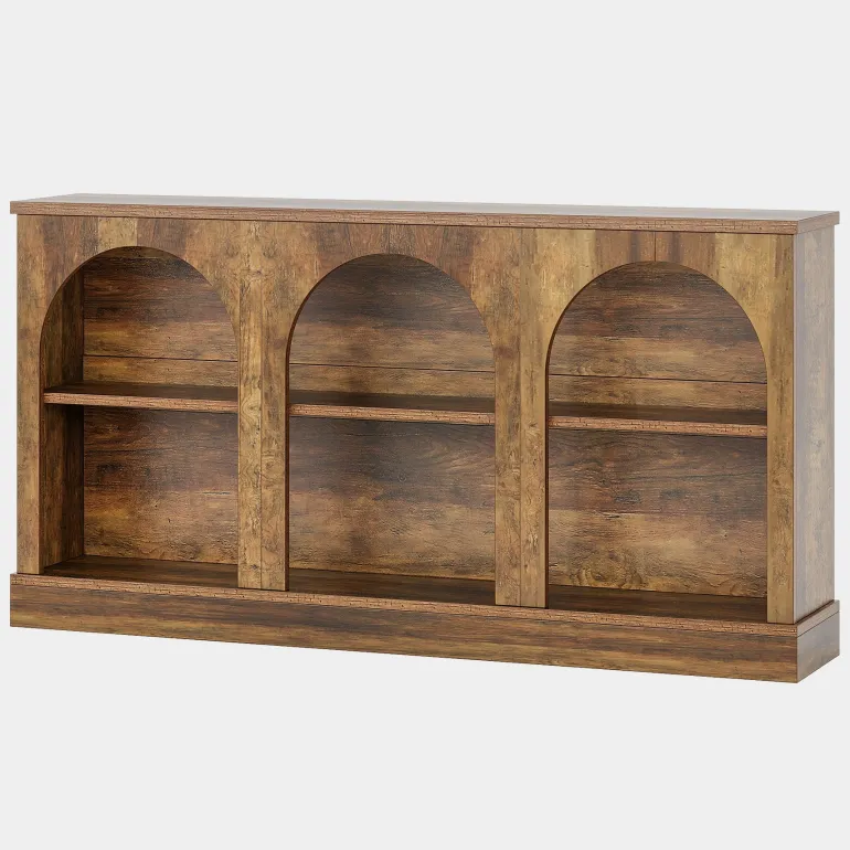 Best Tribesigns 63" Console Table, Farmhouse Entryway Table with 3 Tier Storage