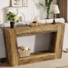 Best Tribesigns 59" Console Table, Farmhouse Entryway Table Sofa Table Behind Couch