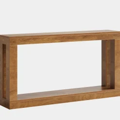 Outlet Tribesigns 63" Console Table, Farmhouse Entryway Table Sofa Table with Storage