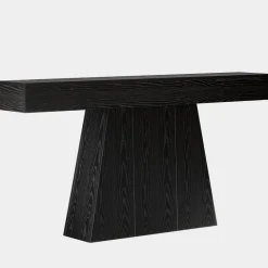 Shop Tribesigns 63" Console Table, Farmhouse Entryway Table Sofa Table with Trapezoidal Base