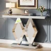 Shop Tribesigns 47.2" Console Table, Mirrored Sofa Table With Acrylic Diamonds