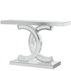 Outlet Tribesigns 39" Console Table, Modern Mirrored Sofa Table Hallway Table
