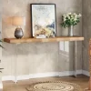 New Tribesigns 47'' Console Table Sofa Entryway Table with Acrylic Legs