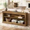 Outlet Tribesigns 63" Console Table, Vintage Entryway Table with 3 - Tier Storage Shelf