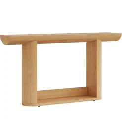Hot Tribesigns 55" Console Table, Wood Farmhouse Sofa Table Entryway Table