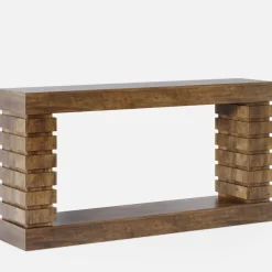 Cheap Tribesigns 70.8" Console Table, Wood Rectangular Sofa Table