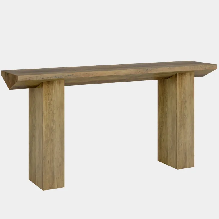 Outlet Tribesigns 63" Console Table, Wooden Sofa Table Long Entryway Table